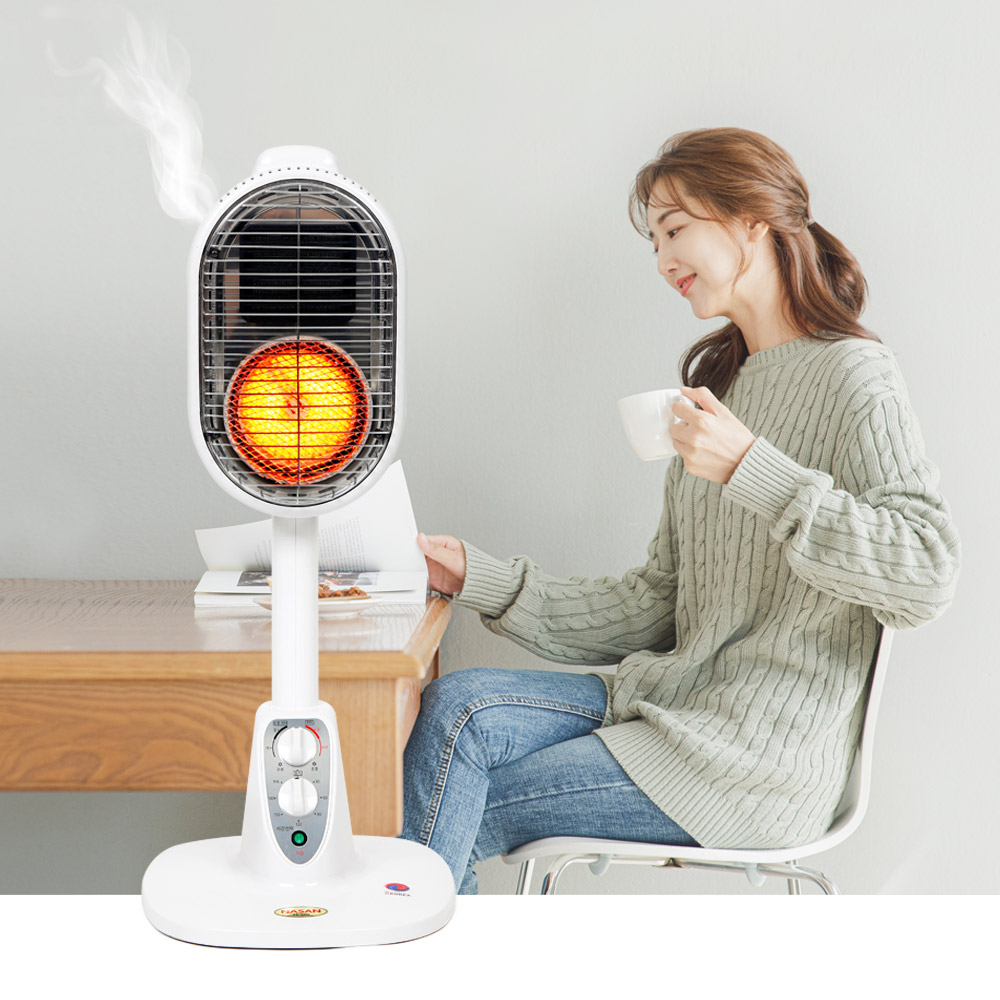 나산 PTC 히터 온풍기 NS-6600 가정용 가습 난로 사무실 열풍기